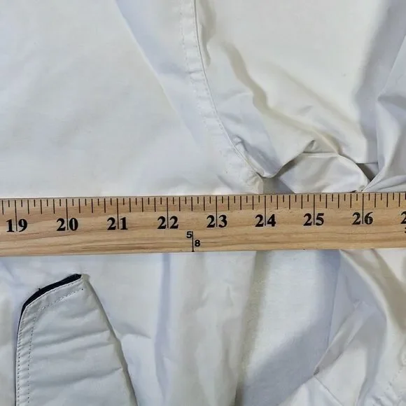 Vintage Gear For Sports 90s white Pullover Windbreaker Jacket - Mens Medium - Picture 3 of 11